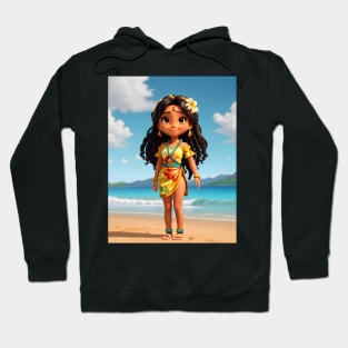 Hawaiian Girl Sticker #4 Hoodie